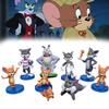 Miquelpw Tom Jerry Action Figures Cute 9pcs/set For Collectors And Cartoon Lovers