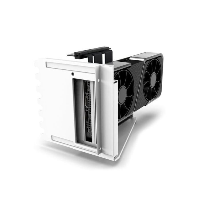 Kit de montage vertical pour carte graphique - NZXT - Blanc - Câble Riser PCIe 4.0 - Compatible AMD/NVIDIA