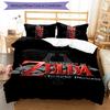 3pcs Cartoon Z-Zeldas pattern bedding set duvet cover set includes duvet cover &pillowcases, perfect all season bedroom decoration & gift