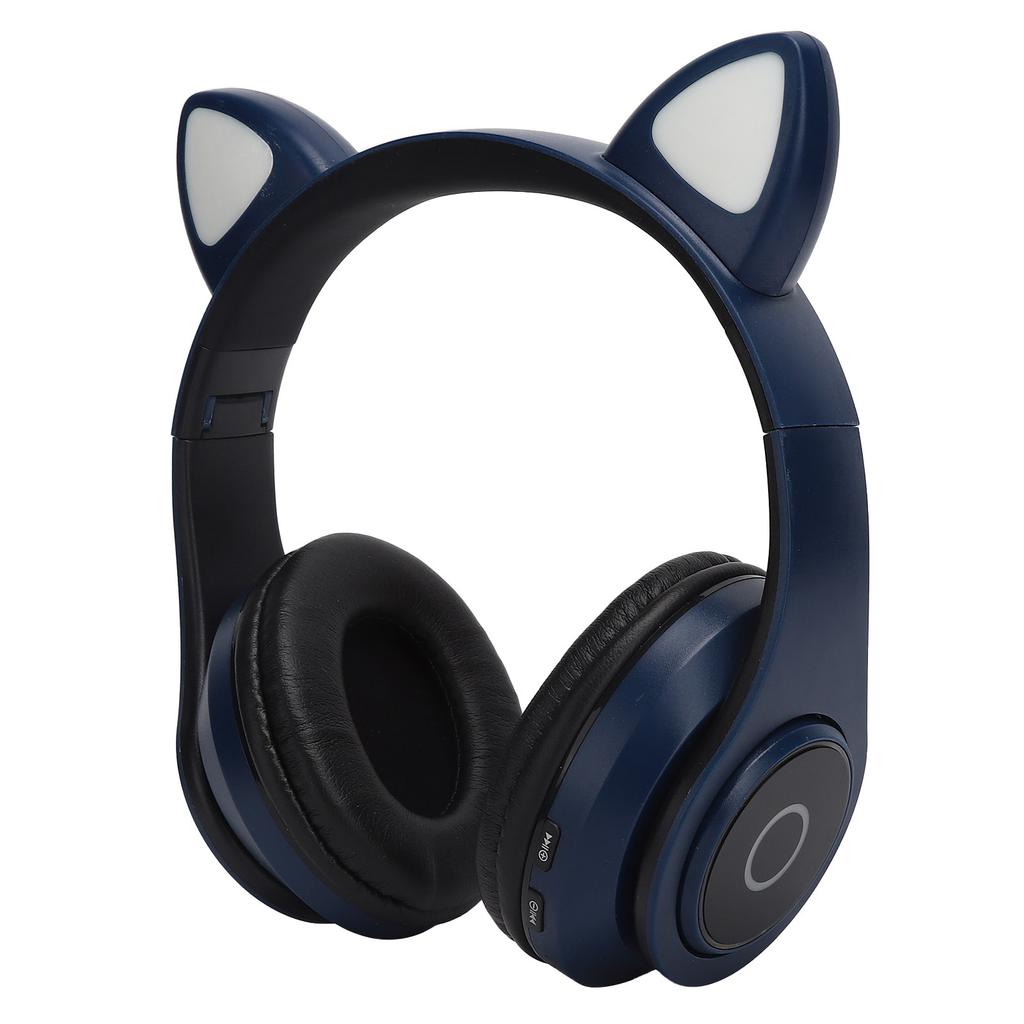 B39 Katzenohrenform Kabelloses Headset Bluetooth Niedlicher Gaming-Kopfhörer für Musik Zuhause Sport Blau