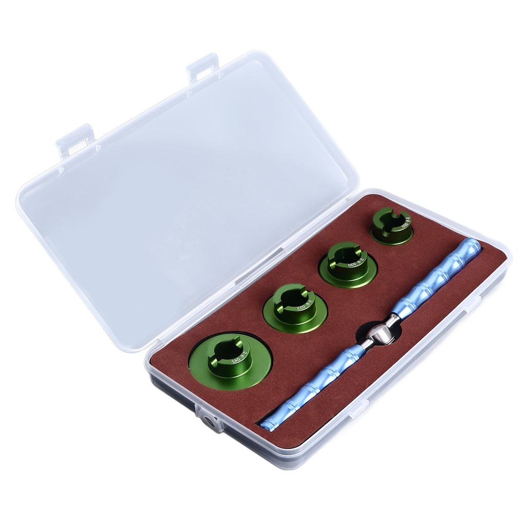 Otwieracz do dekli zegarków w stylu Oyster z 4 matrycami Metalowe narzędzie do zdejmowania dekli zegarków dla zegarmistrza