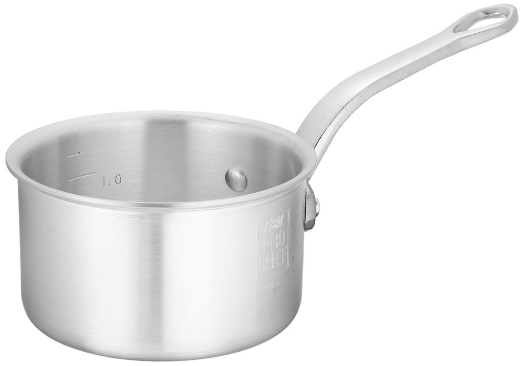 EBM Aluminum Pro Chef Deep Single-Handle Pot (with measuring marks) 15cm