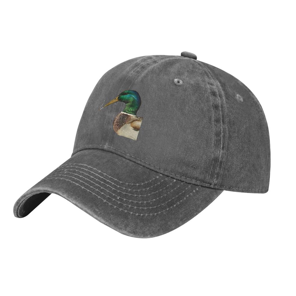 Mallard Smoking Cigarette Meme Funny Duck Hunting Unisex Women Baseball Caps  Distressed Denim Caps Hat Unstructured Soft Headwear