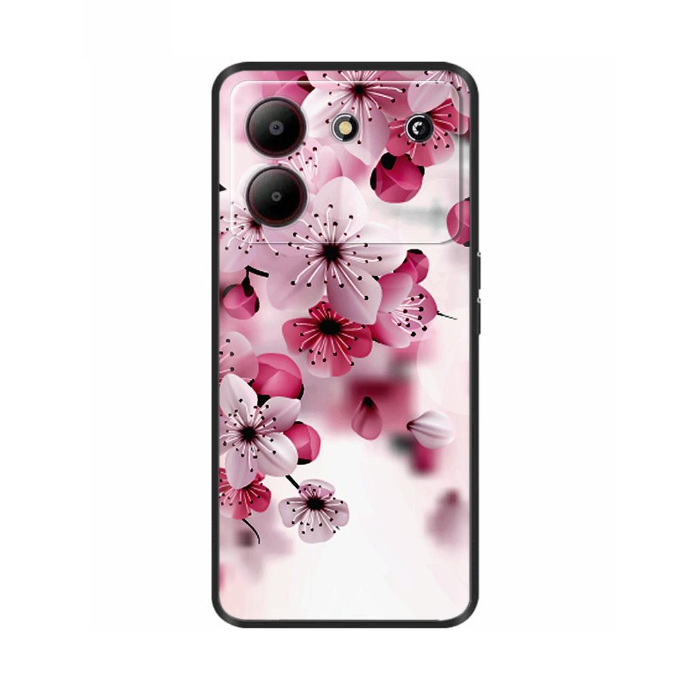 Cover For ZTE Blade A54 4G Case Silicone Painted Soft Protective Black Coque For ZTE Blade A34 BladeA54 Cartoon TPU BladeA34 Bag
