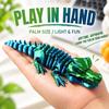 Realistic PLA Animal Model 3D Printed Articulated Crocodile Toy, Flexible Reptile Figure, Fidget Toy for Interactive Sensory Play Stress Relief,