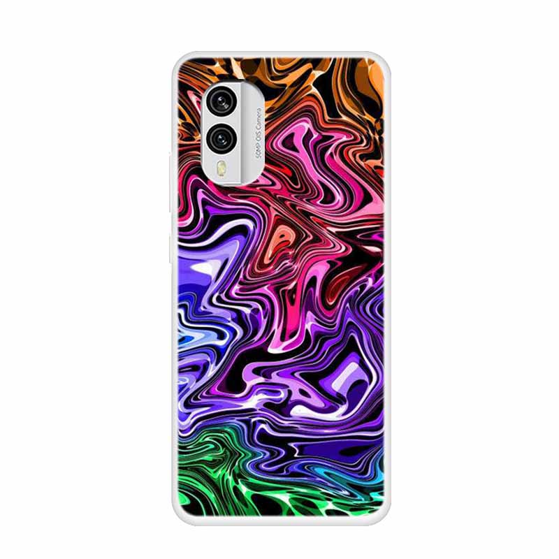 For Nokia X30 5G Case C31 C20 C10 Clear Marble TPU Soft Silicone Print Cover for NOKIA C31 X 30 Transparent Para On for NokiaX30