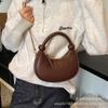 2025 New Hand Carry Fashion Trend Dumpling Bag Women's Simple Casual Versatile Shoulder Bag Niche Design Messenger Bag