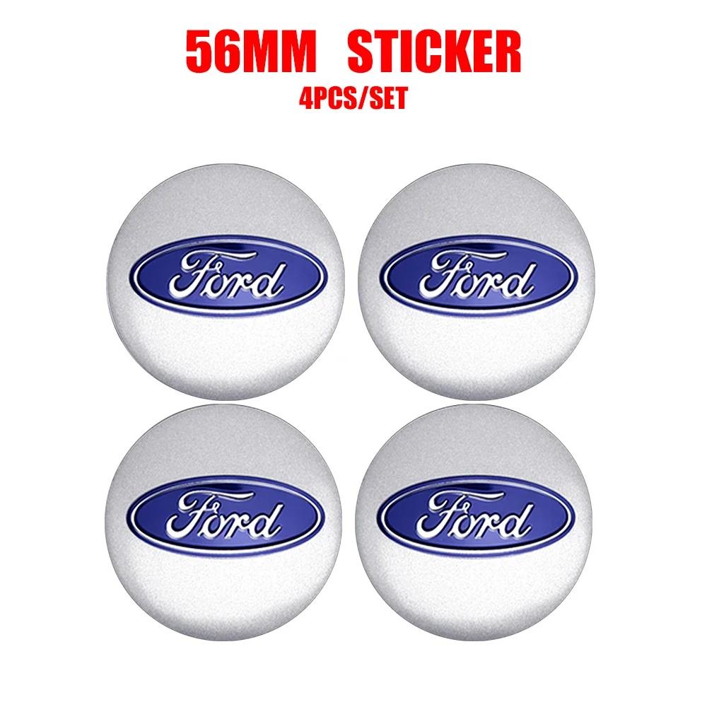 

Car Sticker Hot For Ford Car Styling Aluminum Wheel Hub Caps Sticker Emblem Decoration For Ford Mondeo Fiesta Ecosport Mustang F