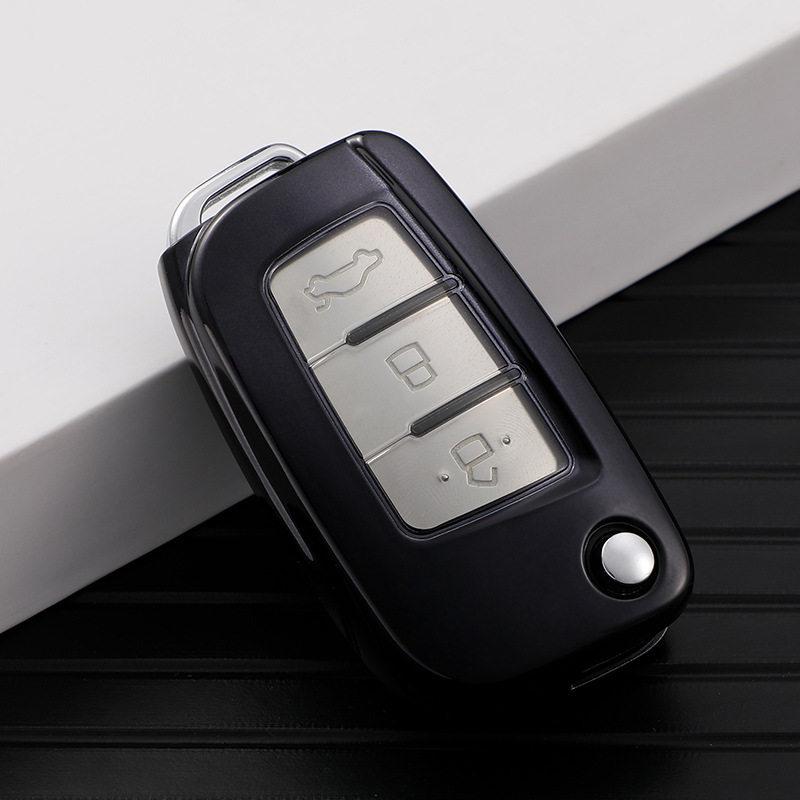 Geely Vision Autoschlüsselhülle für Schaltgetriebe - Passend für X3, King Kong, Panda, X1 Modelle, Klappbare Schale