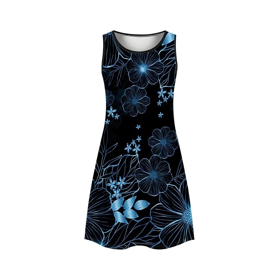 New Summer Collection for Women Featuring Stylish Printed Sleeveless A-Line Casual Spring And Summer Tank Dresses Y2k Clothes