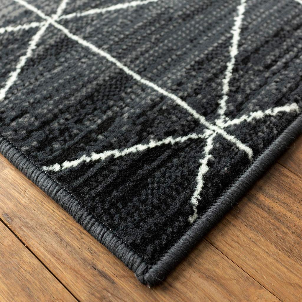 Sayan Sayan Geometric Beni Warren Style Rug Mat High Price 200x250 3 Tatami Dark Gray