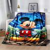 Die Mickey Maus Cartoon-Decke ist flauschig und weich, geeignet für Kinder und Erwachsene und perfekt für Zuhause, Reisen, Camping an