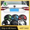 Blcr1 For Skoda 80/90/100mm ABS Emblem Car Front Hood Badge Trunk Sticker For Skoda S Fabia Superb Octavia Rapid Karoq Yeti Kodiaq Sca