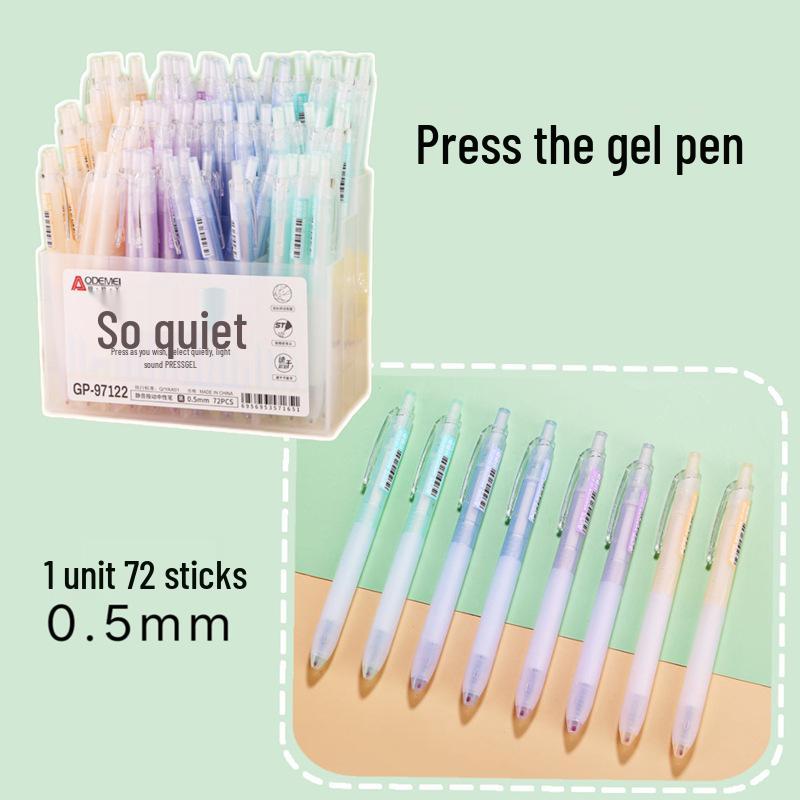 72-Pack 0.5mm Neutral Pen Refills for Students, Office, Exam - Black & Red