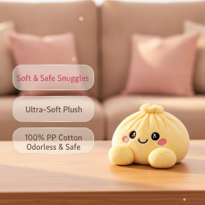 Rainbow Plush Dumpling Squeeze Toy Soft Stress Reliever Fidget Doll 1Pcs for Kids Travel Play Christmas Stocking Stuffer