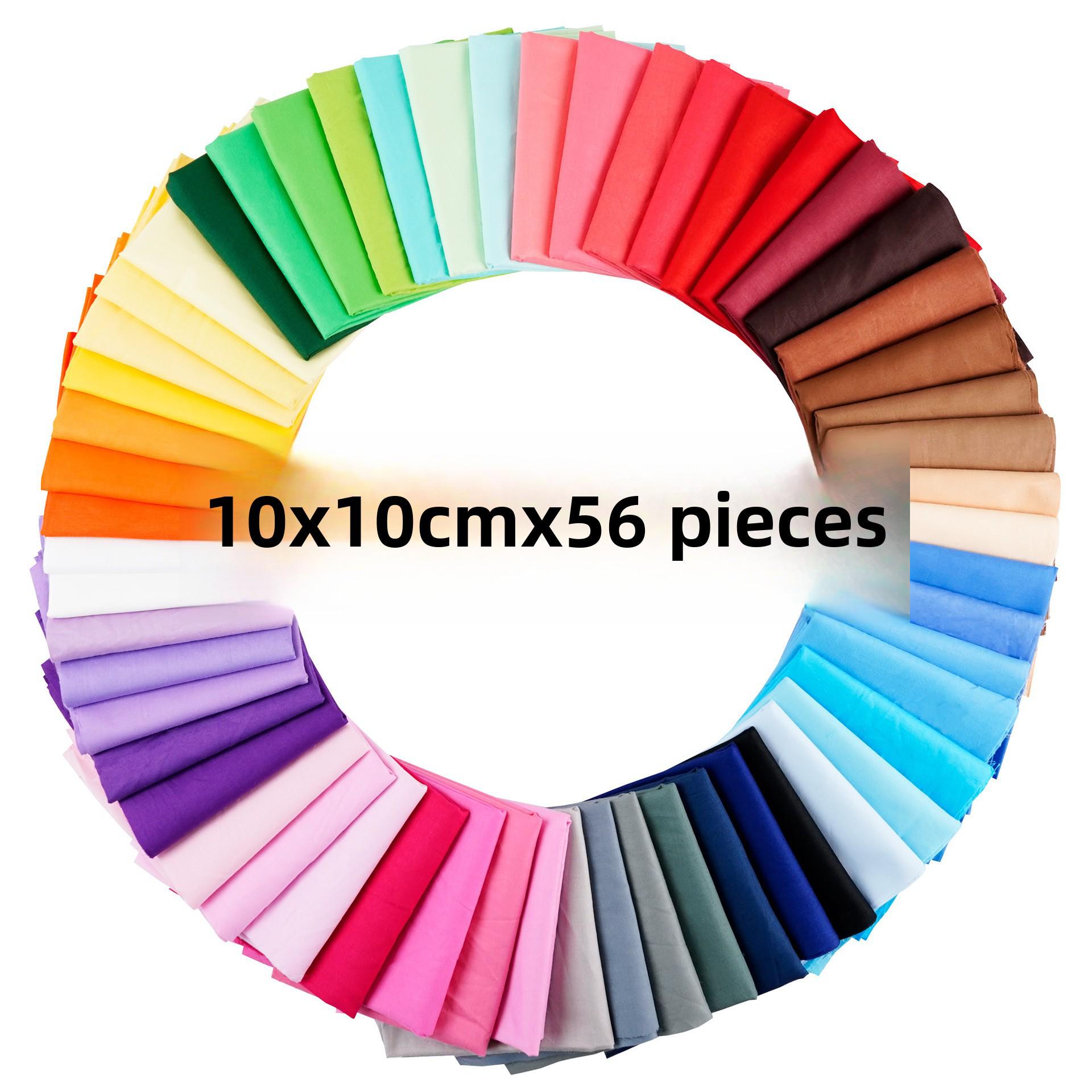 

Комплект из 7-цветной хлопковой ткани для пэчворка ручной работы - однотонные и узорчатые узоры из саржи