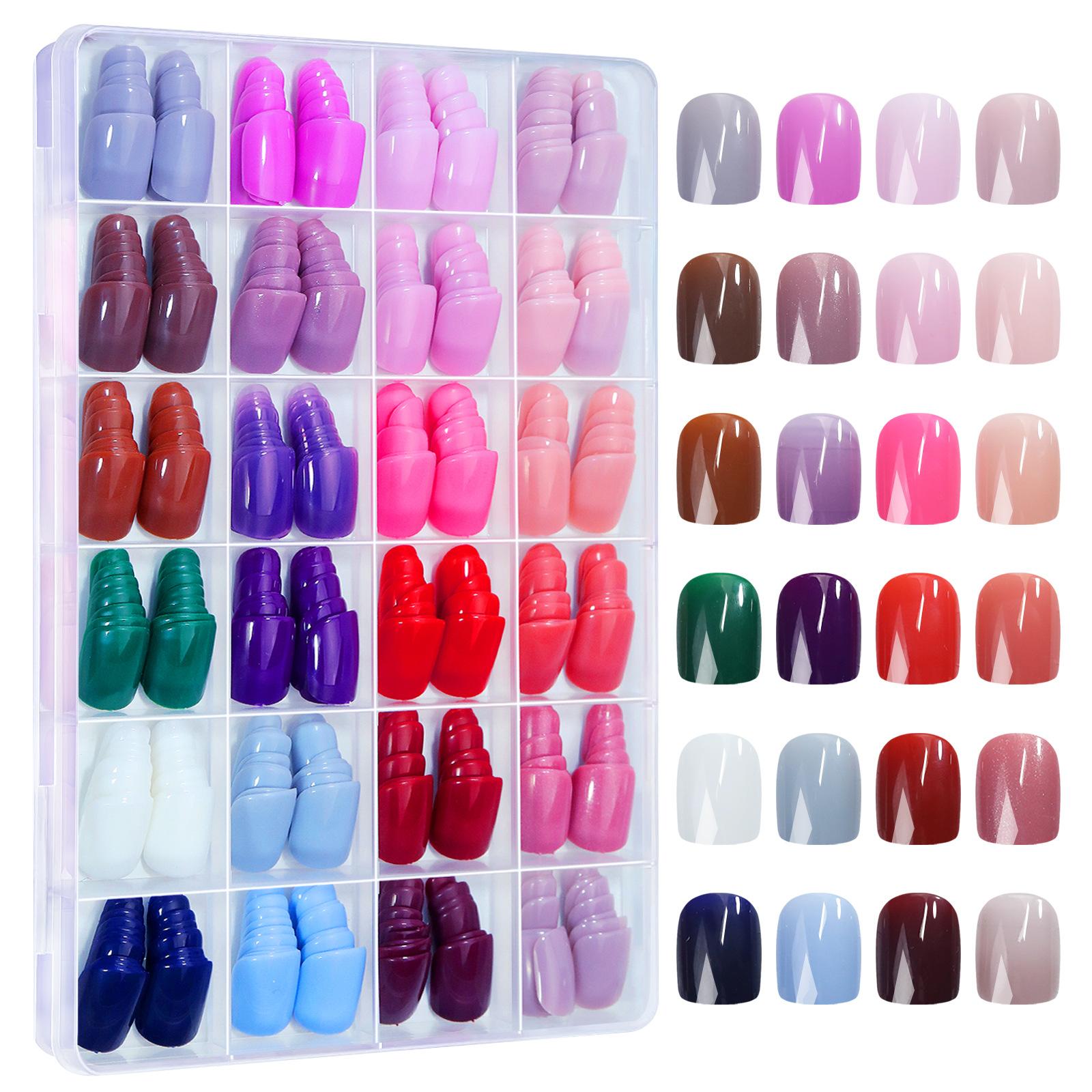 

Набор для ногтей Nail Art 24-Grid Matte Square Ballet Wearing Nail Art, набор для накладных ногтей, индивидуальный подбор