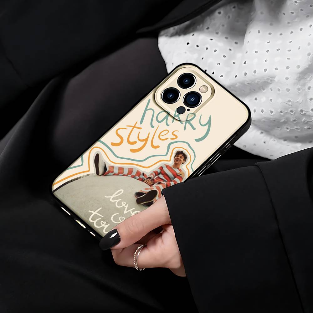 H-Harry E-Edward S-Styles Telefoonhoesje Voor IPhone 17 15 Pro Max 14 Pro 12 11 13 Mini X XR XS 16 Plus SE Achterkant iPhone12