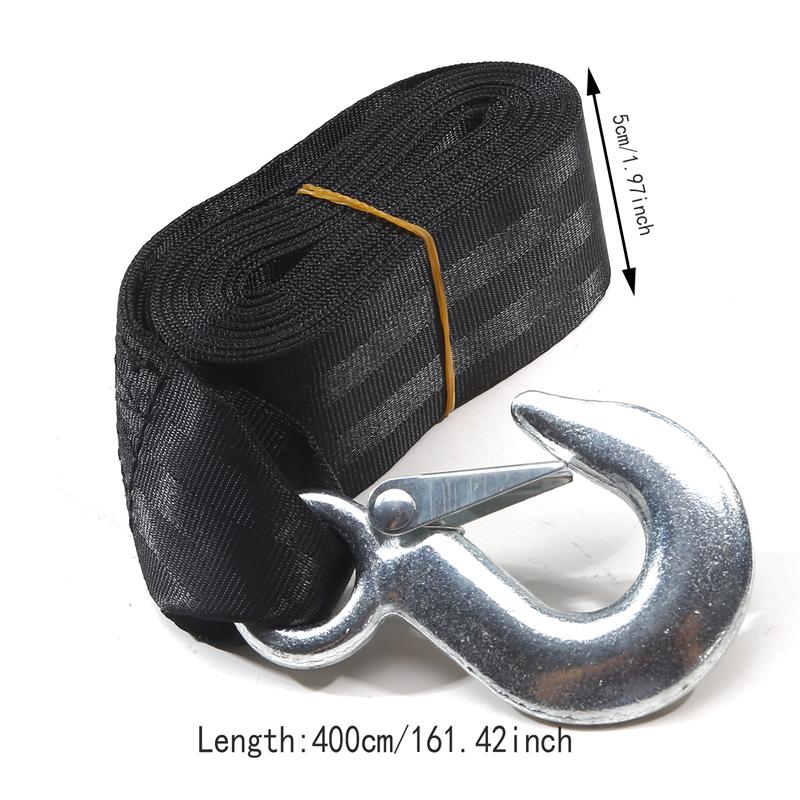 Boat Trailer Winch Strap Car Towing Rope Outdoor Emergency Trolley Rope for Auto Pontoon Fishing Boat