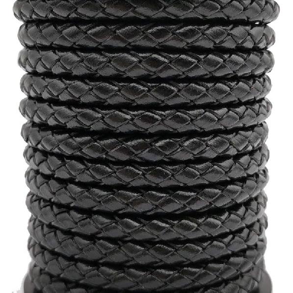 3 ярда плетеный кожаный шнур черный 5 мм круглый регенерированная кожа для изготовления браслетов