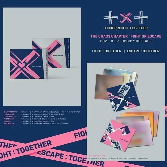 TXT TOMORROW X TOGETHER CHAOS CHAPTER : FIGHT OR ESCAPE Jewel Case Random Version