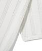 TRILLION Striped Curly Button Collar Short Sleeve Knit [Ivory]