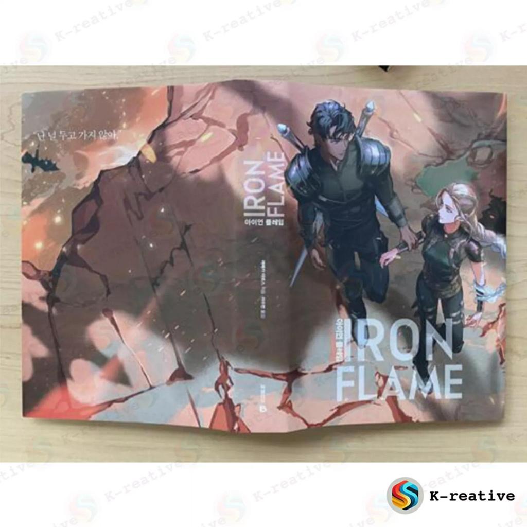 Železný plamen Sv.. 1 + Vol. 2 (korejština) Sada knih - Limitovaná edice se speciální obálkou a kartonem / od Rebeccy Yarrosové, fantasy román