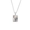 Men's Spade Pendant Necklace: Stainless Steel, Hip Hop Style, Hoodie Chain, Couple Accessories.