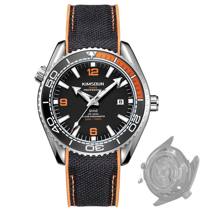 Fashion Quartz Watch Men Sports Silicone Strap Waterproof Luminous Calendar Casual Wristwatches GZW