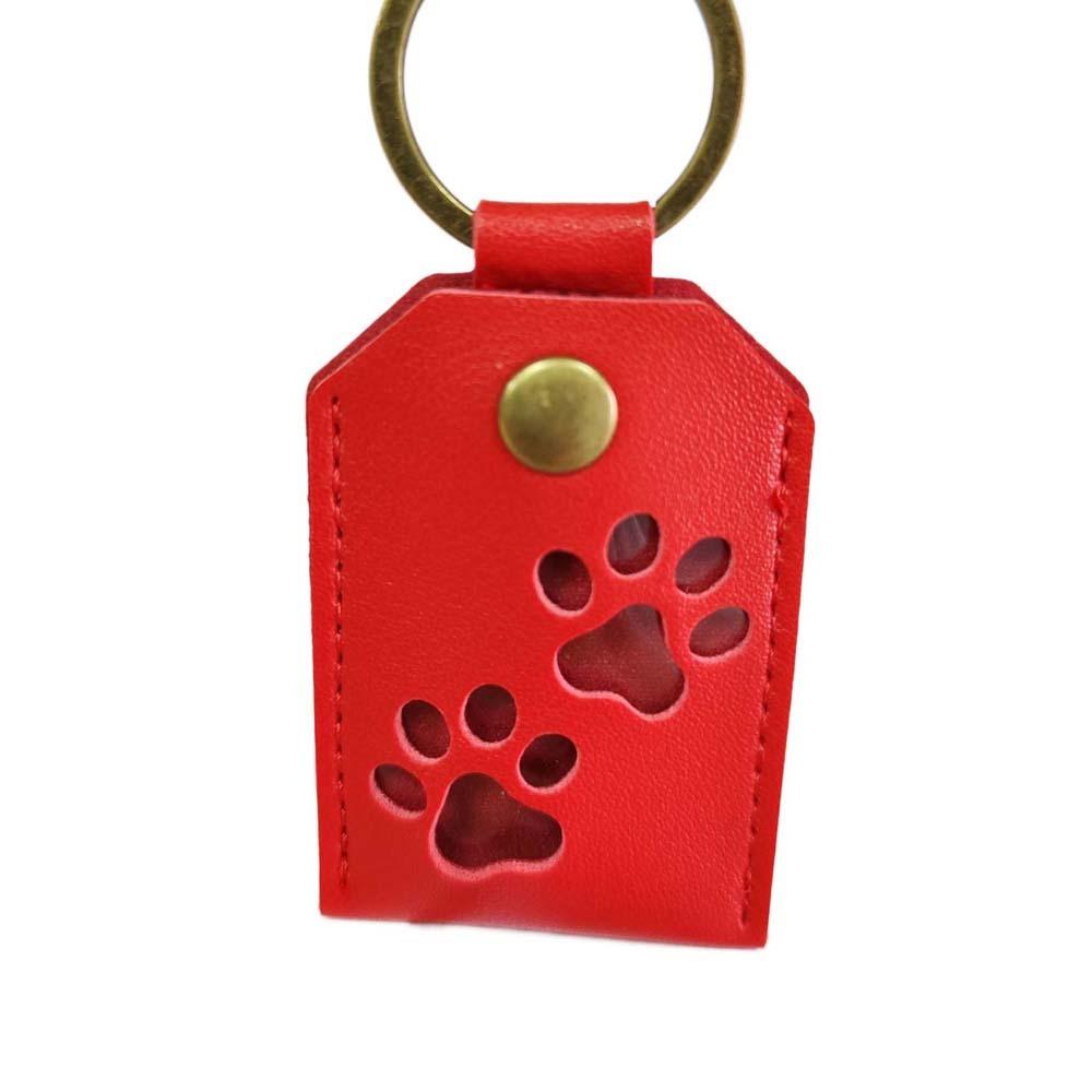 Puppy Pet Hair Storage Bag Keyring Dogs Paw Pendant Cute Pet Hair Keychain  Hanging Accessory