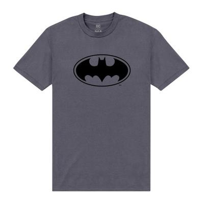 Batman Unisex Adult Monochrome Logo T-Shirt