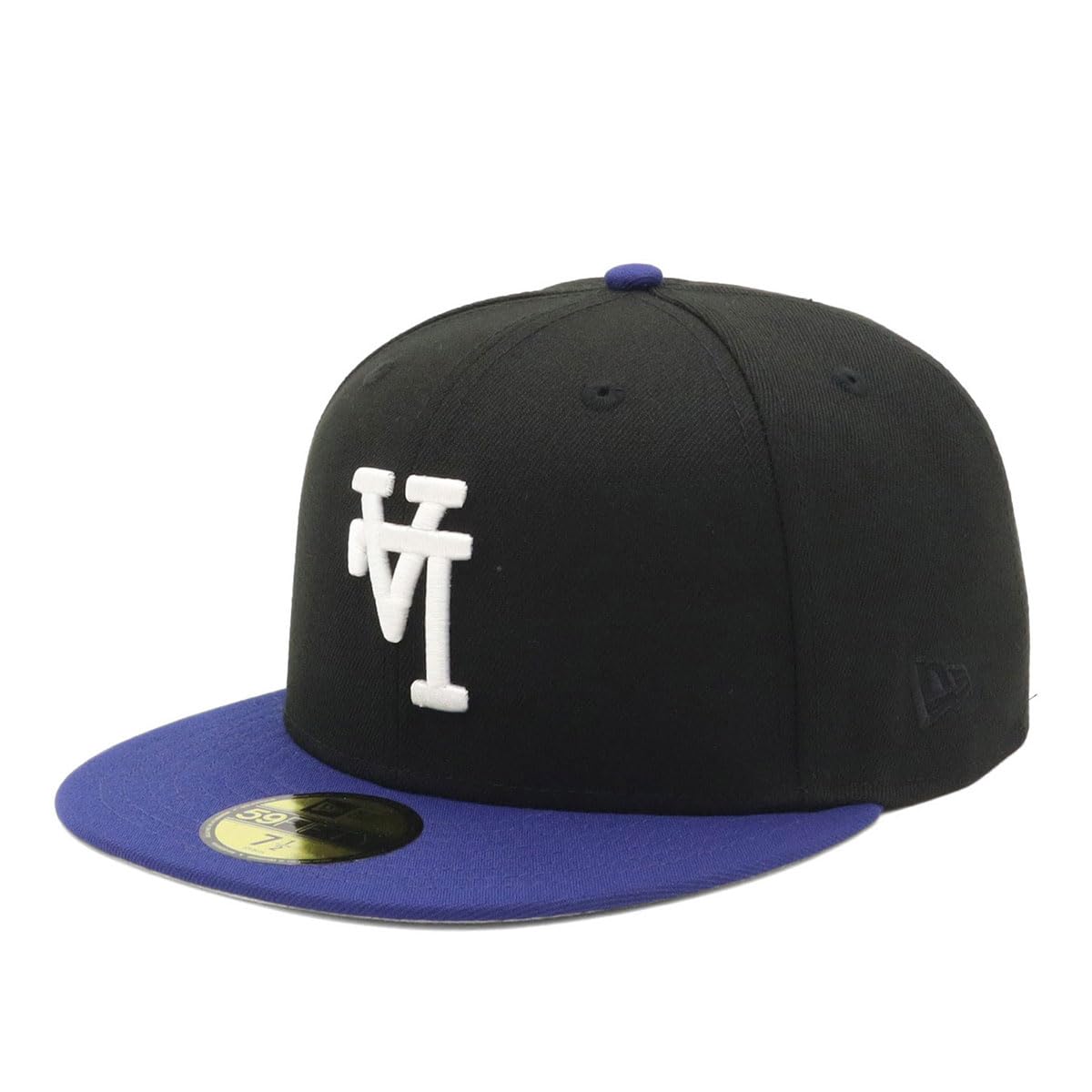 

New Era 59FIFTY LA Los Angeles Dodgers ONSPOTZ LA Size 7 59Fifty Up Side MLB Los Angeles Dodgers Cap, Exclusive, Black/Dark Royal, 3/8, Down,