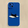 Cartoon Mischievous Cat Silicone Phone Case For  Mi 13 12 11T 12T 12X 11 Lite 5G NE Poco F5 F3 X5 X3 X4 Pro 5G Soft Cover