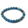 8mm Natural Neon Apatite Gemstone Beads Unisex Stretch Bracelet 7.5" Handmade Jewelry Gift For Love RBB-52