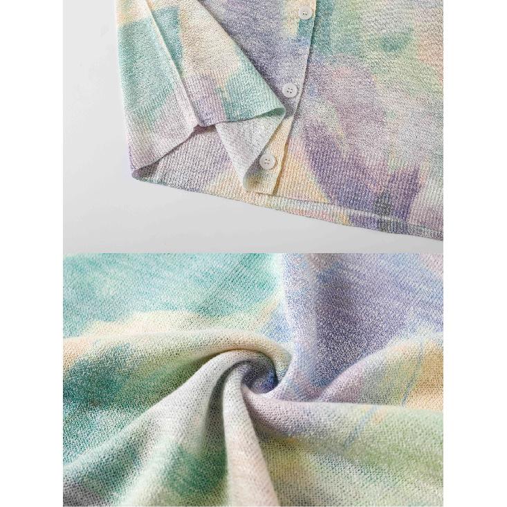 Women Short Sleeve Knitted O-Neck Pullover Sweater Top Basic Fashion Print Casual Female Clothing with Stylish Patterns