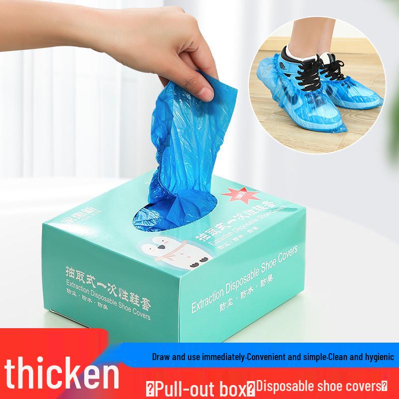Waterproof, Non-Slip, Reusable Indoor Shoe Covers - Thickened and Wear-Resistant for Household and Machine Room Use