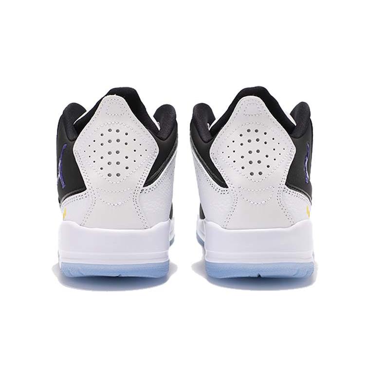 Jordan Courtside 23 Slip Resistant Abrasion Resistant Mid top Vintage Basketball Shoes GS Black White AR1002-104(Team181-)