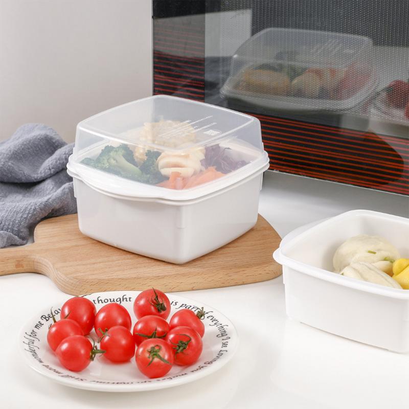 Plastic Steamer Microwave Oven Steamer With Lid Cookware Steamer Household Steamed Buns Versatile Food Container CN