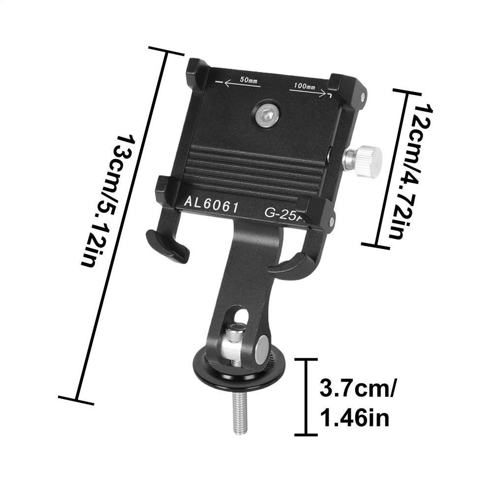 Bicycle Phone Holder Reliable Mount Universal Mobile Metal Holder shockproof takeaway rider navigation fixed mobile phone