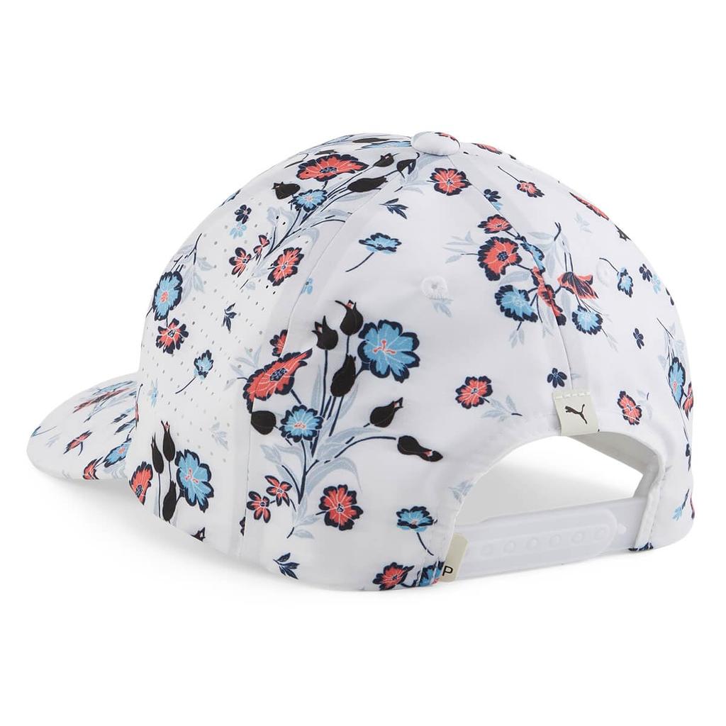 PUMA Golf Tech P Floral Printed Cap White Glow (025435) Men's
