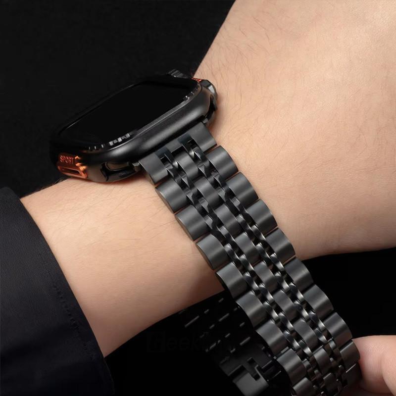 Metal Strap+Metal Case for Apple Watch Series 11 46mm 42mm Ultra 3/2/1 49mm 45mm 44mm Band for Series 11 10 9 8 7 6 5 SE2 SE3 4