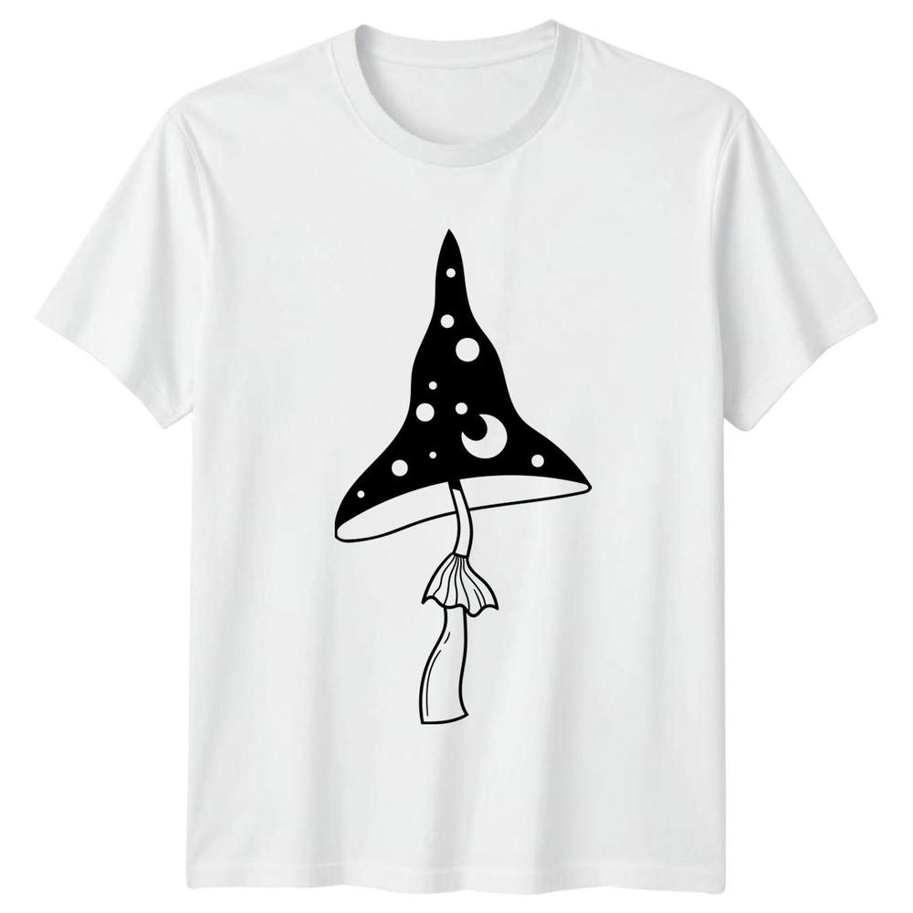 Mystical Mushroom Moon Fungi Nature TShirt Gift For Him And Her S