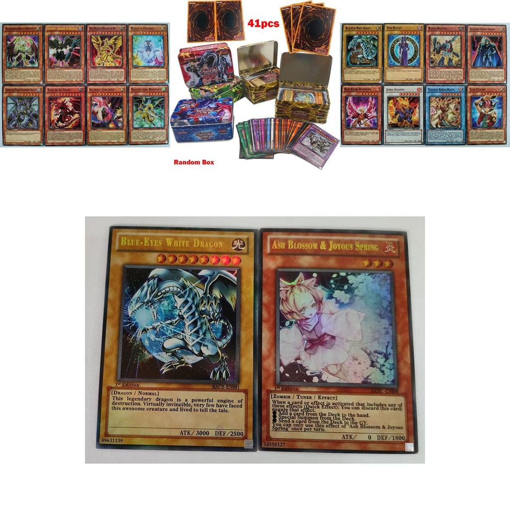 Exquisite 41pcs Iron Box Yugioh Game Cards For Kids And Collectors