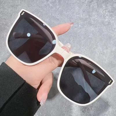 Lüks Anti-yansıtıcı Gözlük Gözlüğü Oculos UV400 Gözlük Açık erkek Güneş Gözlüğü Moda Büyük Boy güneş gözlüğü Retro Siyah
