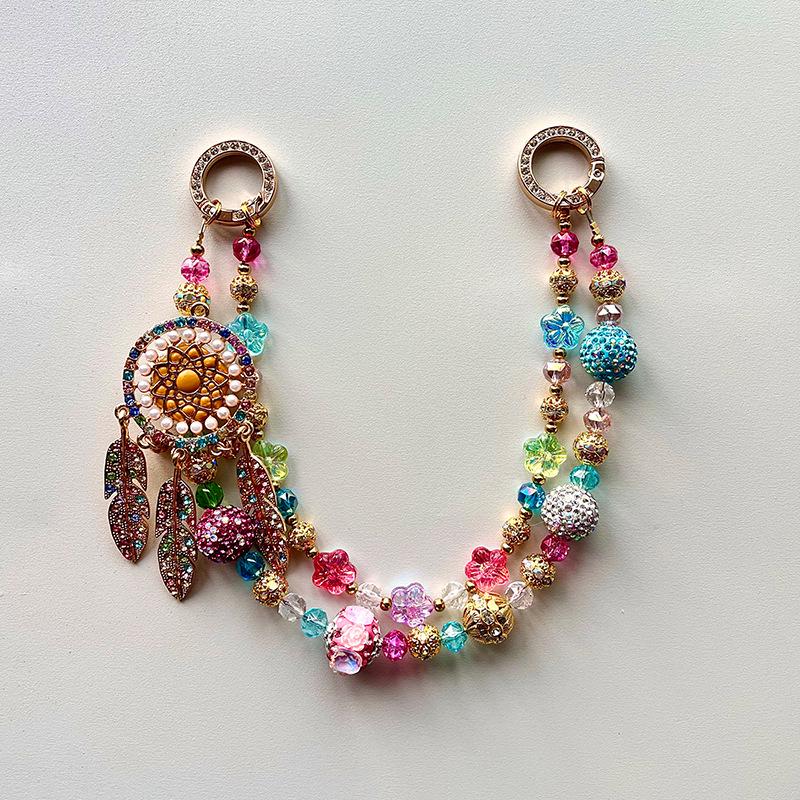 Luxury Rhinestone Crystal Double Layer Phone Chain Pendant