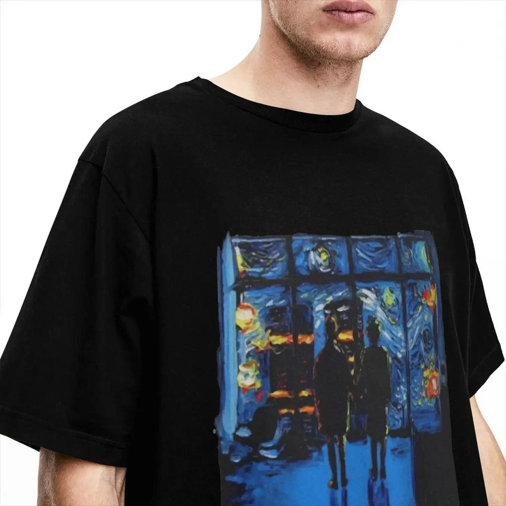 Sommer Herren Damen Fight Club Van Gogh Shirt Accessoires Baumwolle Oberteile T-Shirt Erstaunliche T-Shirts