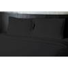 Lot de 2 taies d'oreiller - HOME LINGE PASSION - HP72081 - Microfibre 82 g - 50 x 70 cm - Noir