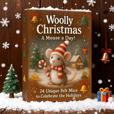 Yousheng 2025 Felt Mouse Advent Calendar 24-Day Christmas Countdown with Handmade Felt Mice Ornaments Holiday Keepsakes for Home Decor Collectors