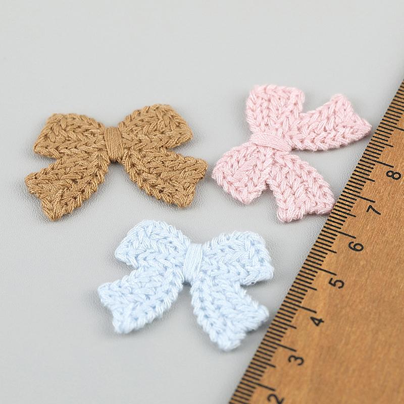 10Pcs 3.6Cm Embroidered Bow Tie Scrapbooking Diy Sewing On Patches Home Decoration Accessories Ornament Supplies