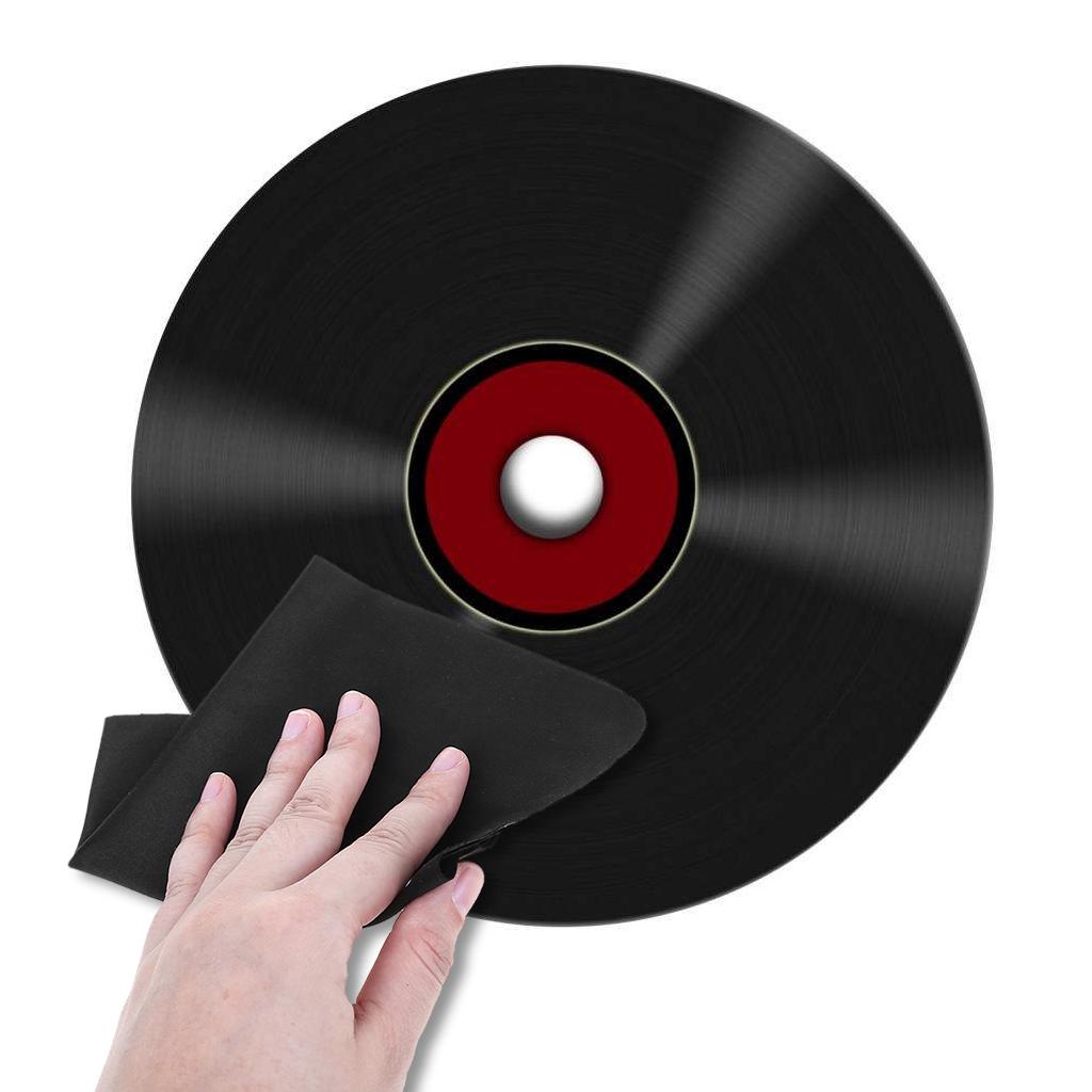 Anti-Static Microfiber Cloth Towel Record Cleaning Tool for Vinyl Record for LP Turntable Phonograph CD Player - 5 Pcs/p